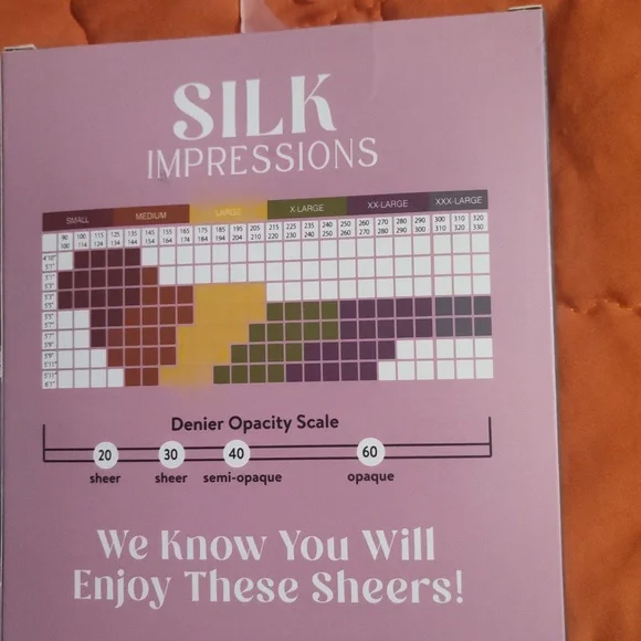 Impressions Sheer High Support Tights - Cocoa - Picture 6 of 7